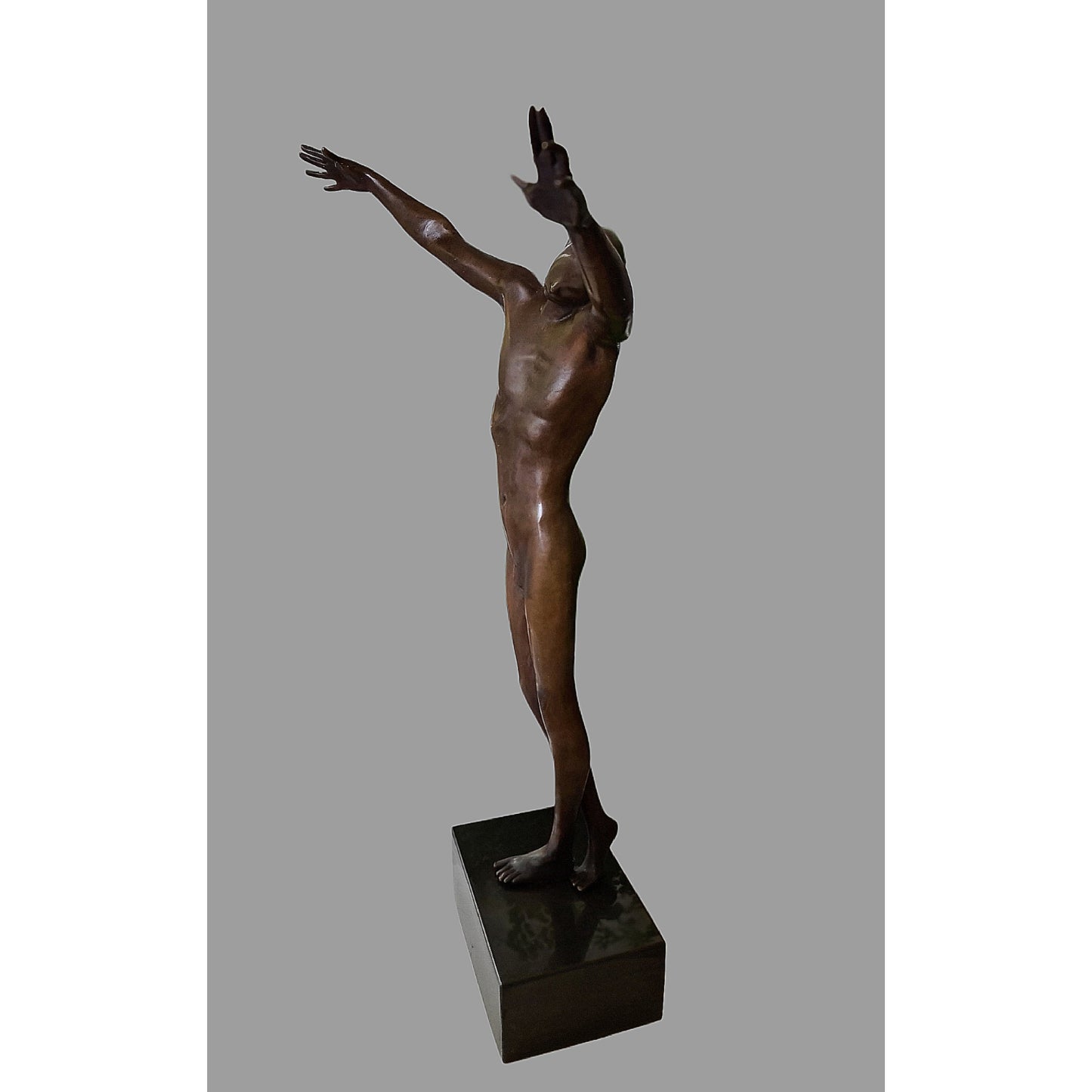 Art Abstract Bronze Sculpture Modern Art Statue Male Figure