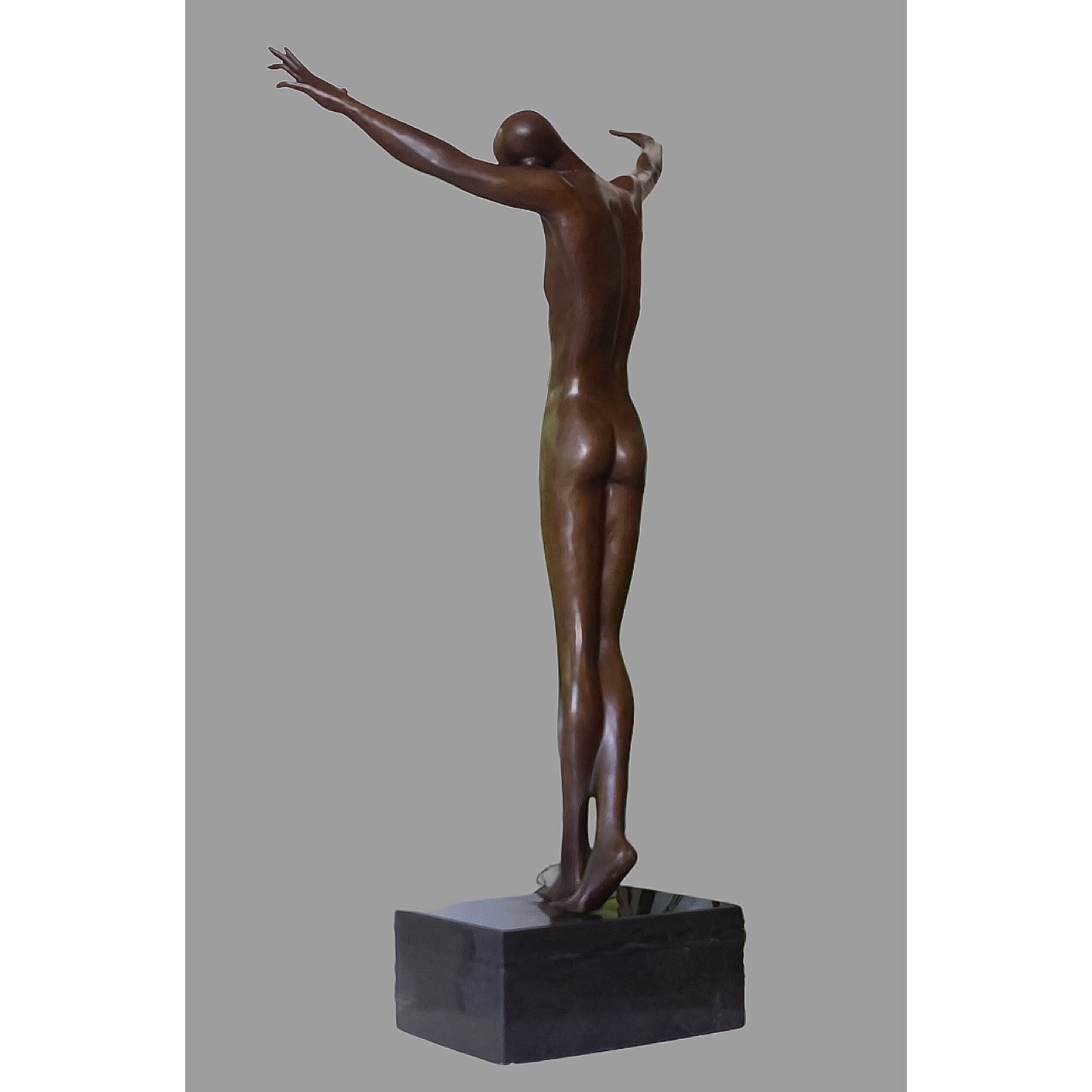 Art Abstract Bronze Sculpture Modern Art Statue Male Figure