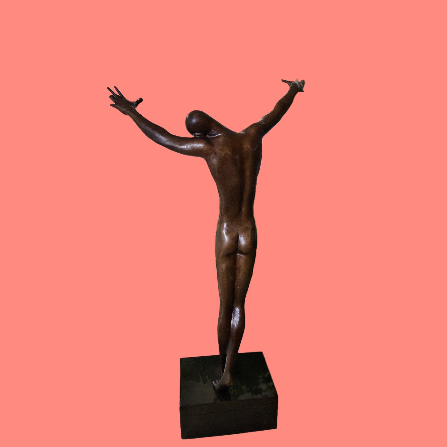 Art Abstract Bronze Sculpture Modern Art Statue Male Figure