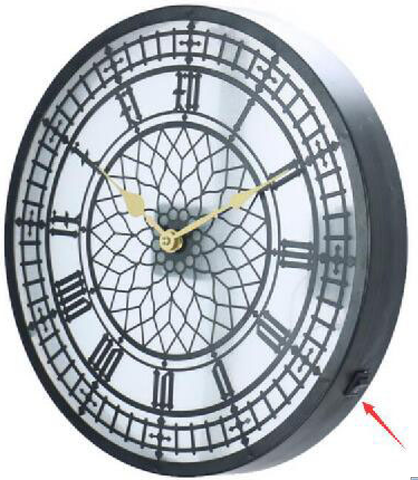 Big Ben 55 Cm Wall Clock With Gold Hands/ Lamp clock
