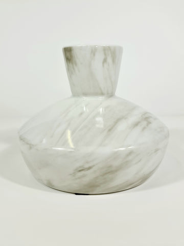 Small Modern Solid Carrara Marble Vase (70% OFF)