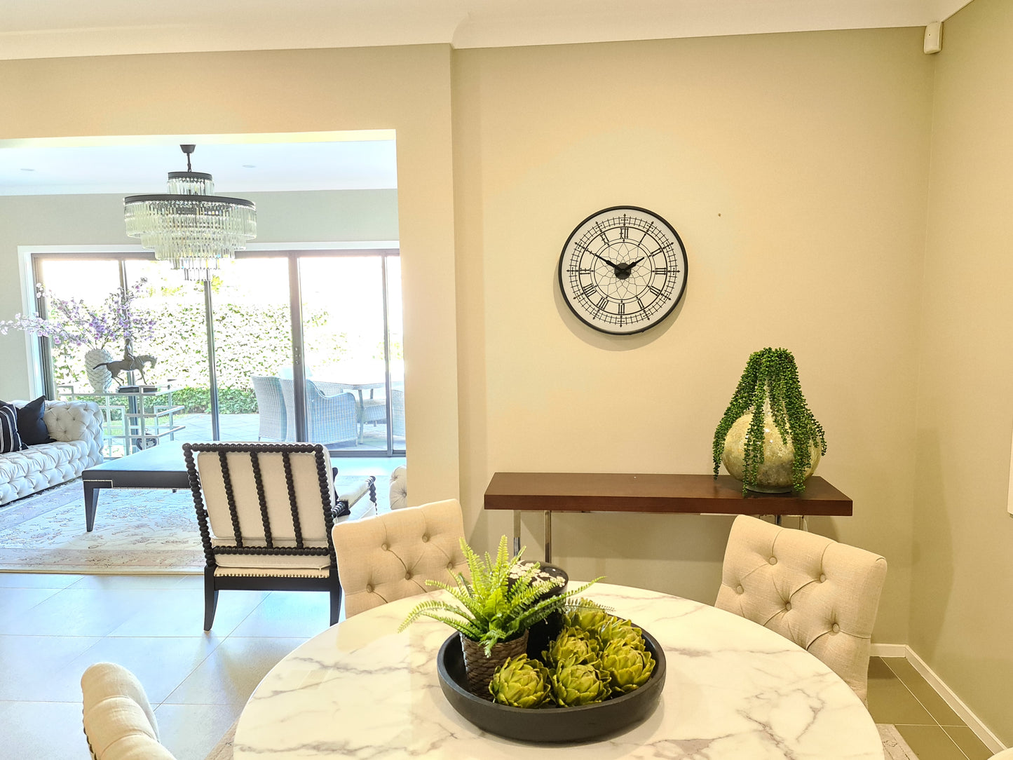 Big Ben 55 Cm Wall Clock With Gold Hands/ Lamp clock