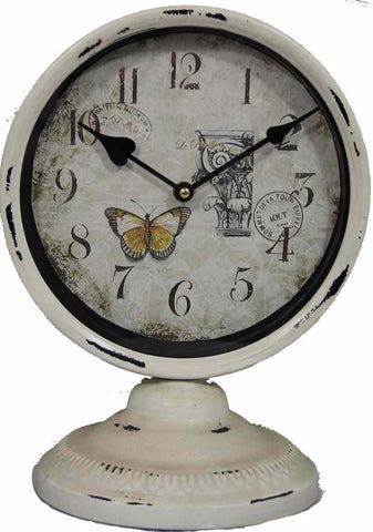 Antique White Mantel 33 Cm Table Clock