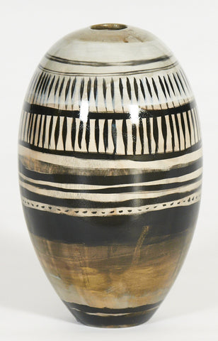 Handpaintned, Handmade Wooden Vase: Dawn And Dusk (70% OFF)