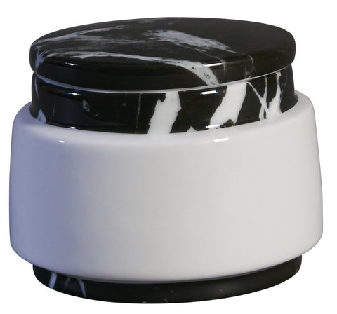 Container : Small Black Marble Decal On Stool (70% OFF)