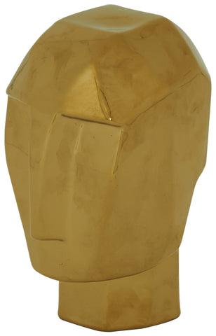 Geometric Face Sculpture: Sunset Gold (70% OFF)