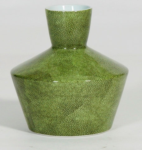 Green Shagreen Vase( 70% OFF)