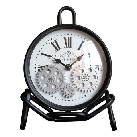 Antoine De Praiteau 23 Cm  Moving Gear Table Clock