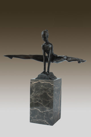 GYMNAST Sports Athlete Female Bronze statue Athletic sculpture, Art,  Gift, Bookend