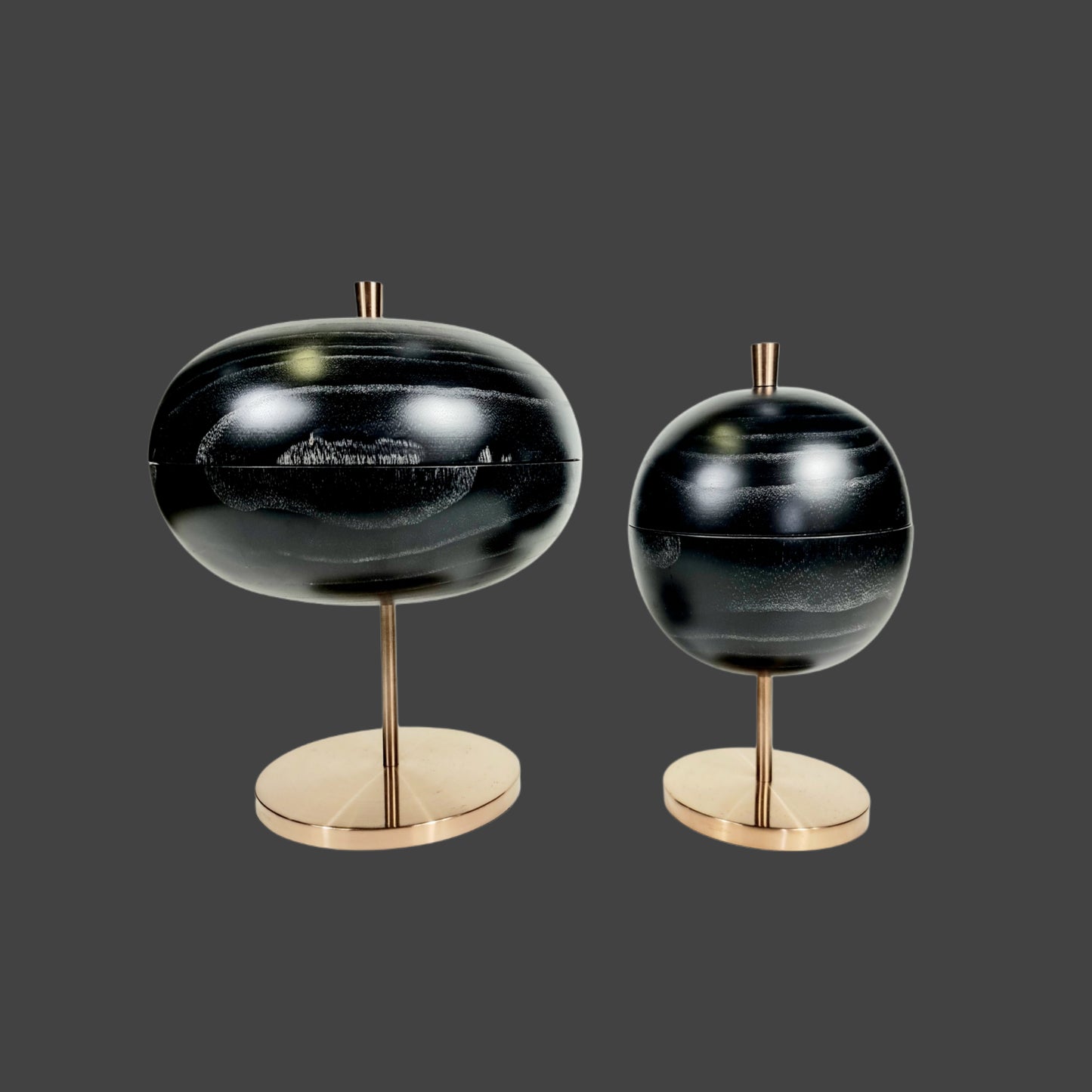 X Large Onyx Bowl on Copper Footing