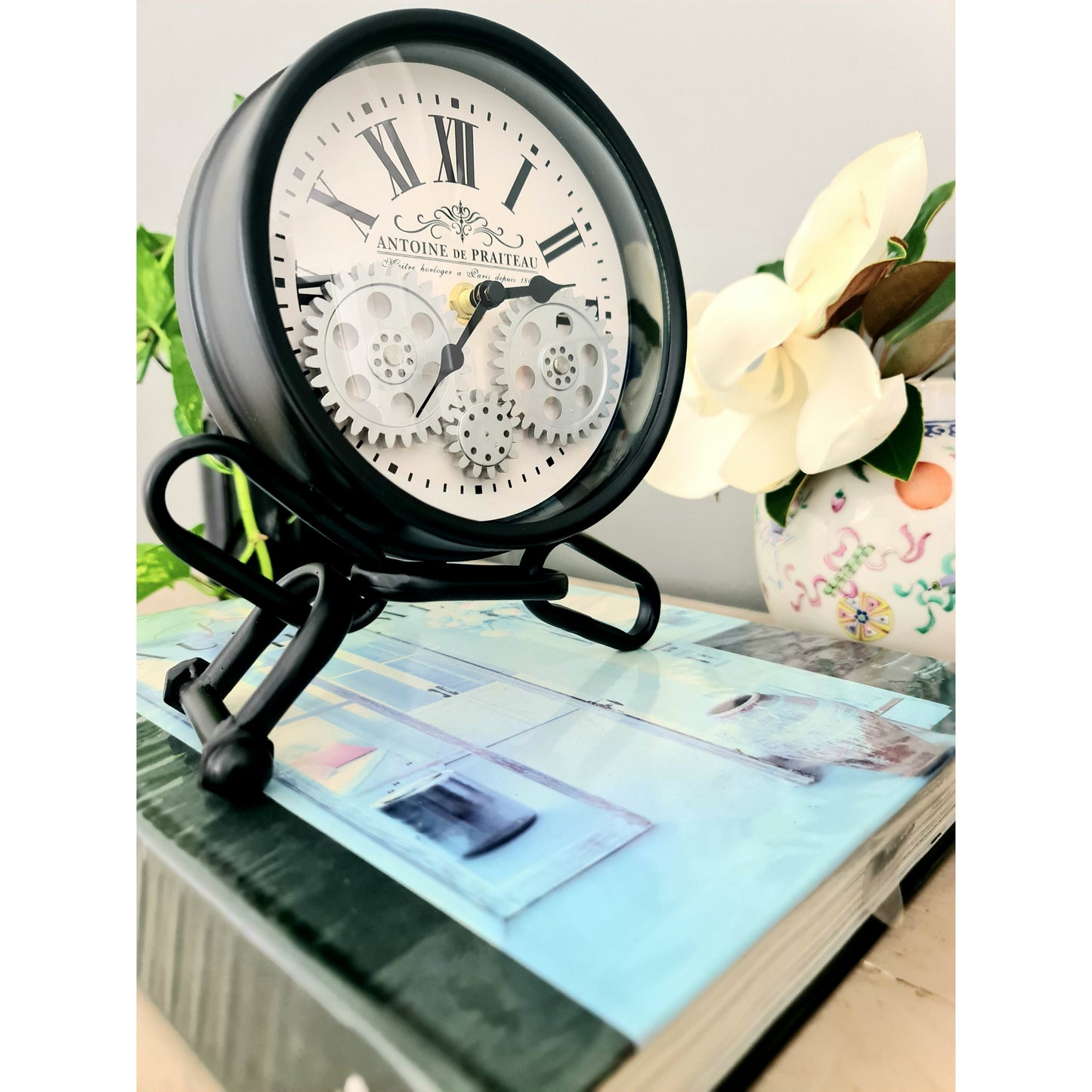 Antoine De Praiteau 21 Cm Moving Gear Table Clockw