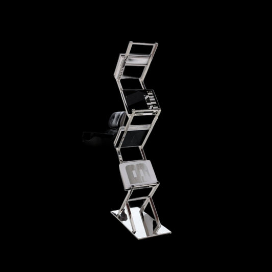 Ewin Mirror Polished Stainless Steel Bookshelves (Pick up only)