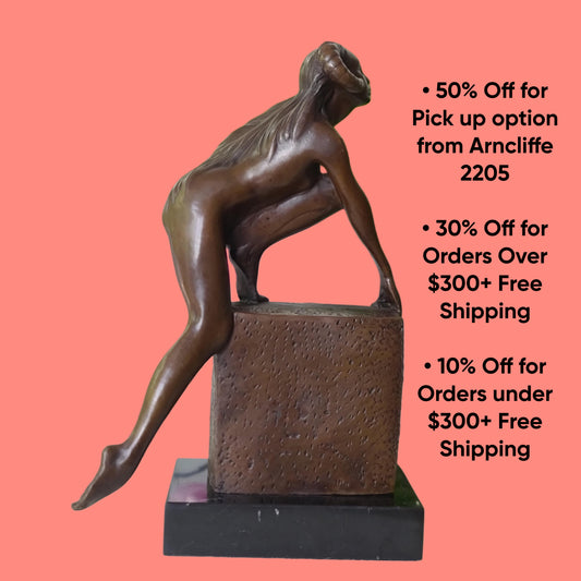 Handcrafted Nude Female Devil Bronze Sculpture Hot Cast Statue