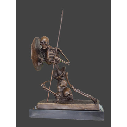 Bronze Statue - Skeleton The Warrior sculpture