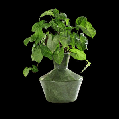 Green Shagreen Vase