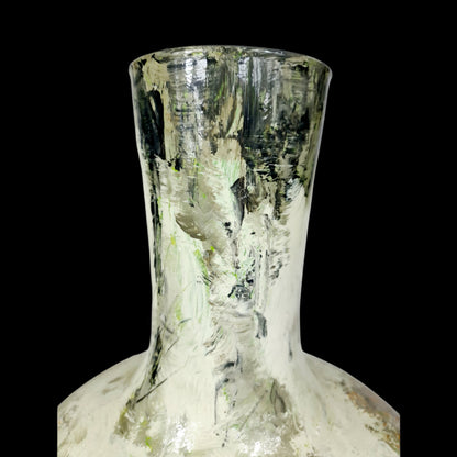 Large Vintage Hand Painted/ Handmade Texture Vase