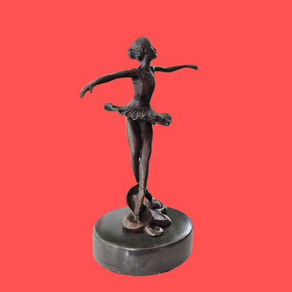 Bronze statue little ballerina girl Dancer Bronze sculpture