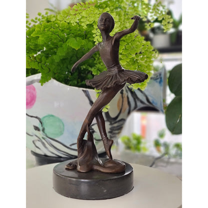 Bronze statue little ballerina girl Dancer Bronze sculpture
