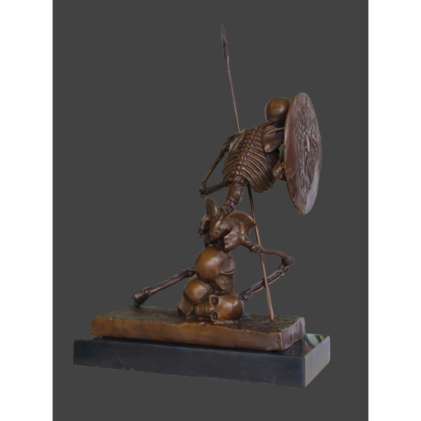 Bronze Statue - Skeleton The Warrior sculpture