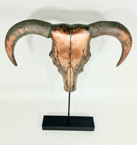 XX Large Sedona Southwestern Style Patina Copper Overlaid Ox Head (60%  OFF)