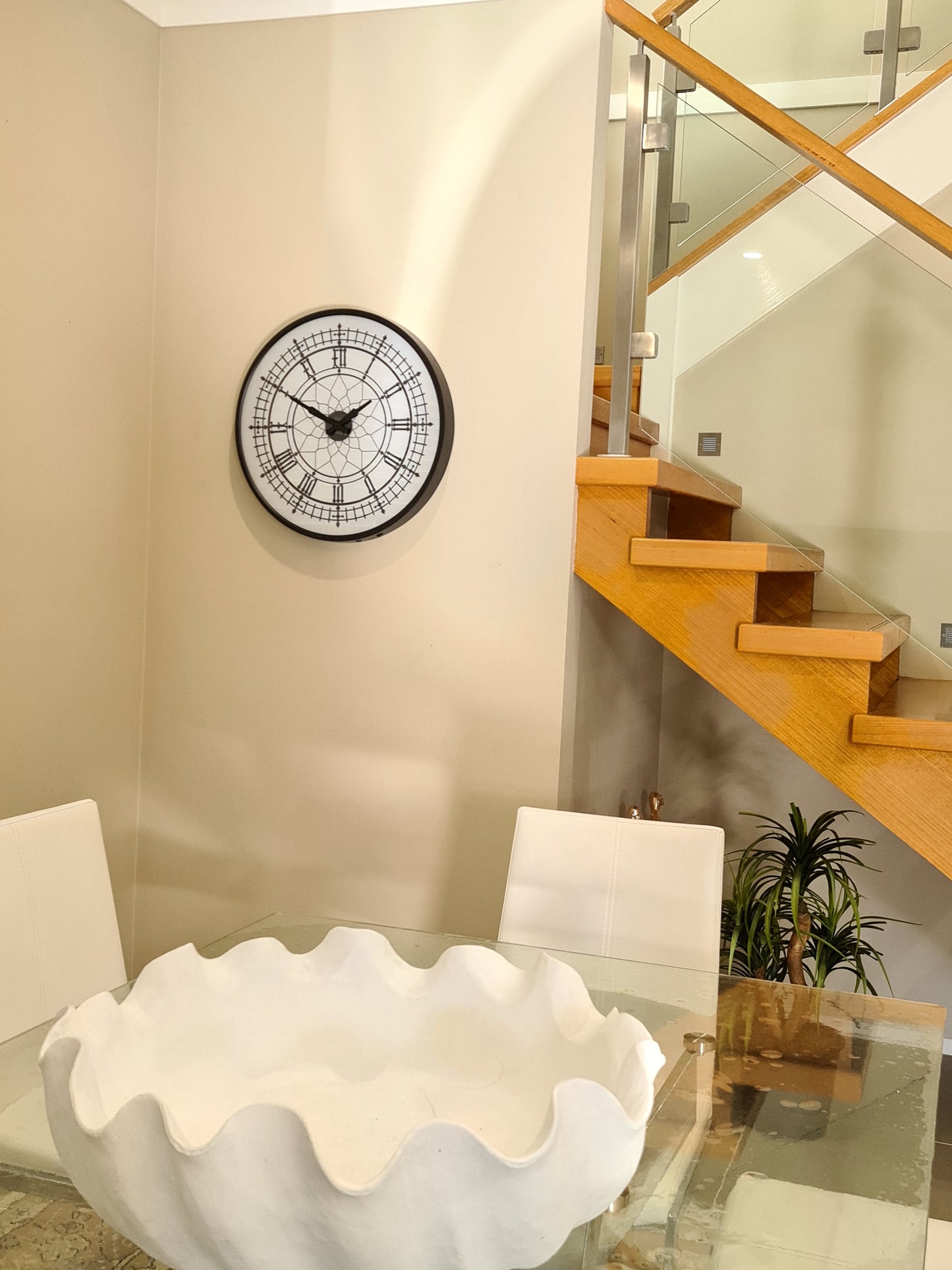 Big Ben 55 Cm Wall Clock With Gold Hands/ Lamp clock
