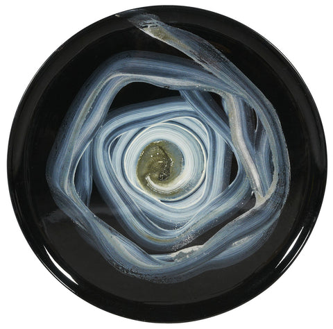 Abstract Concentric Deco Handpainted Plate (70% OFF)
