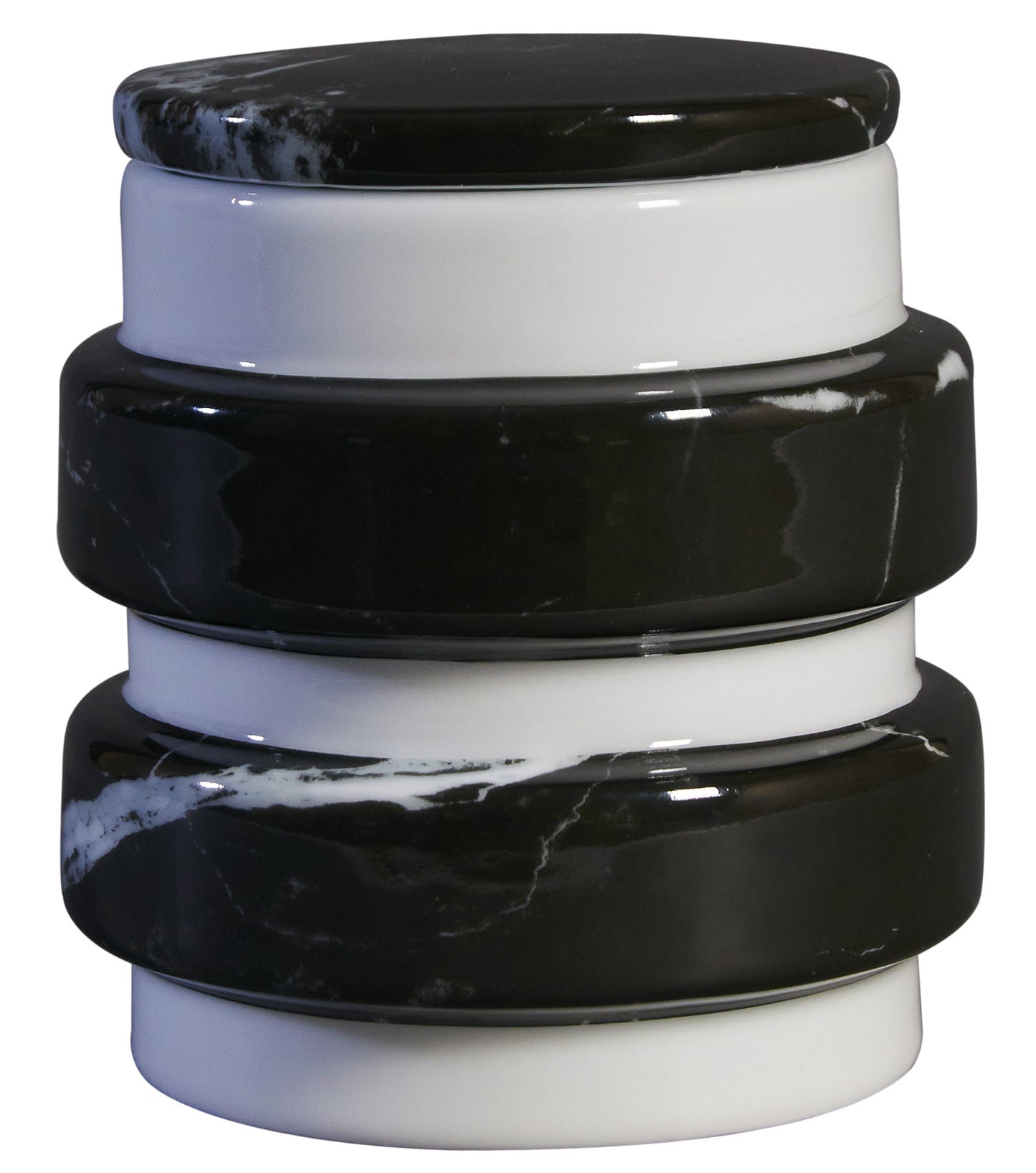 Container  : Medium Black Marble Decal on Stool