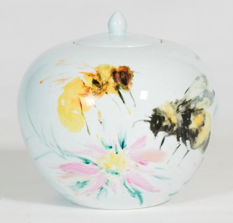 Vintage Handpaitned Vase -Bee Hive (70% OFF)