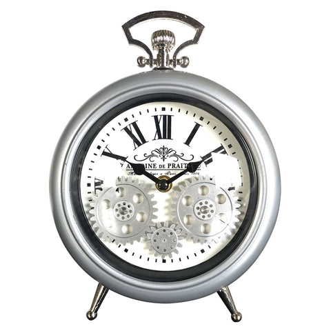 Antoine De Praiteau Victorian Gery Gear Table Clock