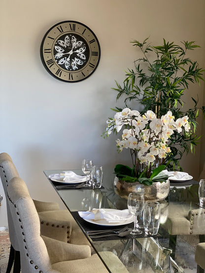 Champs-Elysees 59.9 Cm Mirror Moving Gear Wall Clock