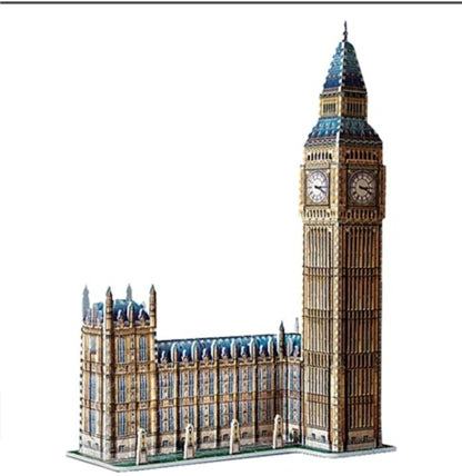 Big Ben 55 Cm Wall Clock With Black Hands/ Lamp clock