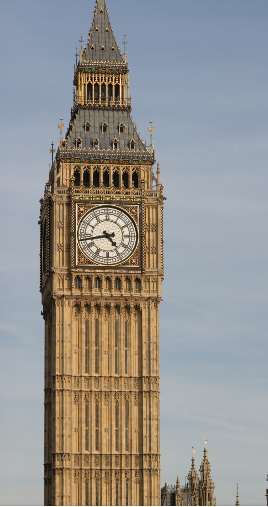 Big Ben 55 Cm Wall Clock With Gold Hands/ Lamp clock