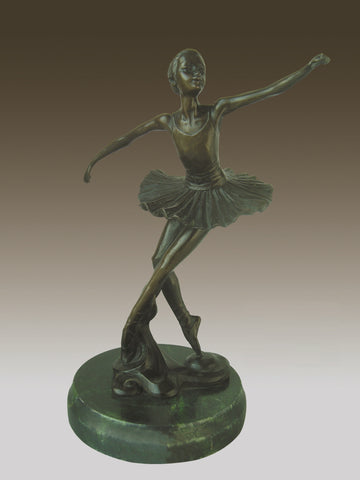 Bronze statue little ballerina girl Dancer Bronze sculpture